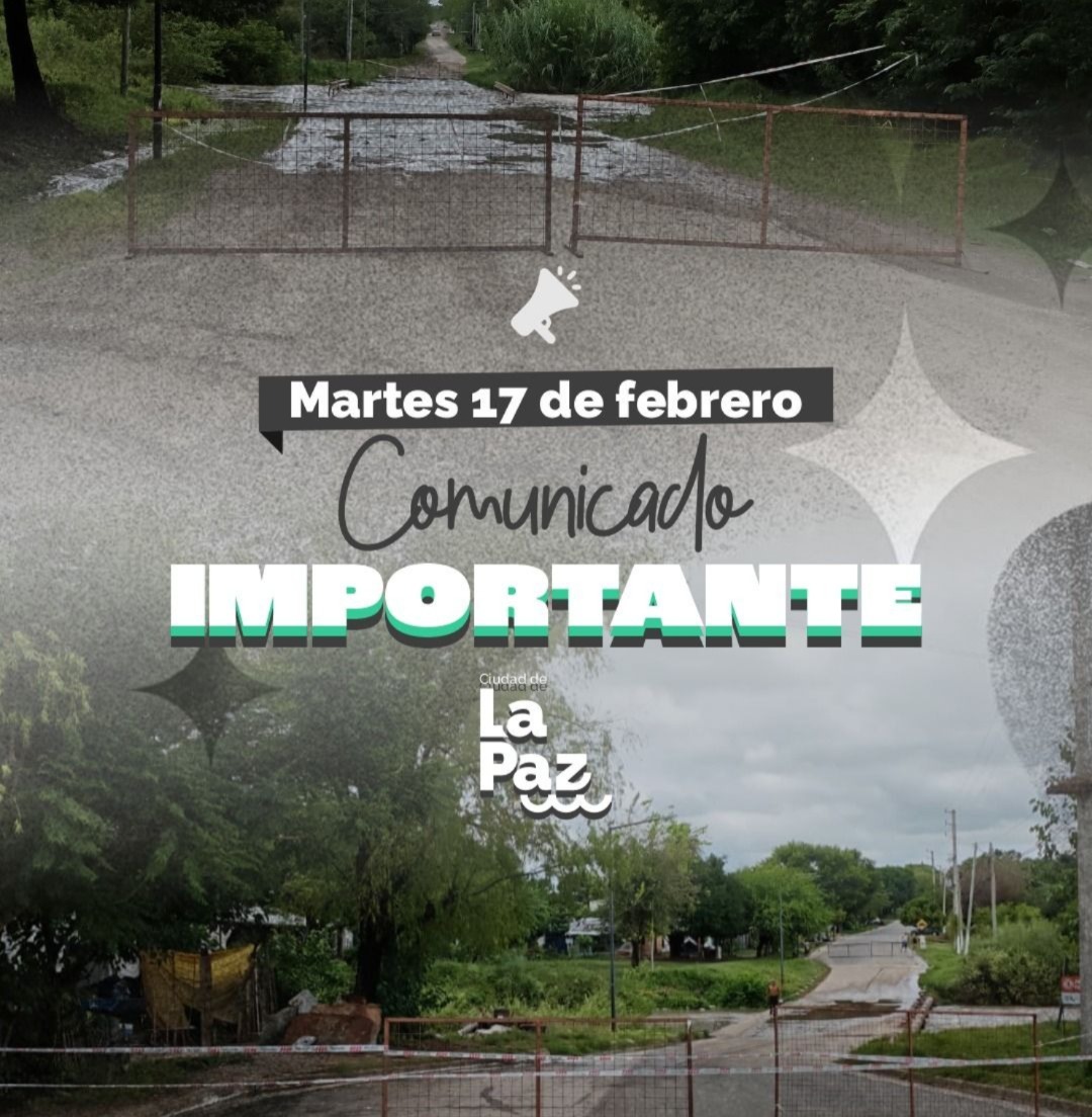 Vallado preventivo en el puente de calle Buchardo y el badén del Arroyo Los Paraísos